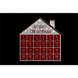 Naptár adventi ház 30x7x27 cm