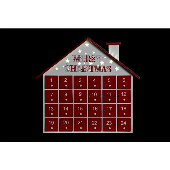 Naptár adventi ház 30x7x27 cm