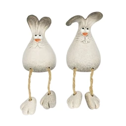 Nyúl lógólábú 7,1x6,1x10,2 cm 2 féle