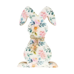Nyúl virág és levél mintás, álló 25x17x2,5 cm