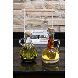 Olaj- és ecettartó szett 9x9x14,5 cm 230 ml S/2