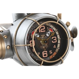 Óra asztali, repülőgép 23x21x19 cm