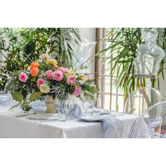 Organza ezüst 0,36 cm x 9 m