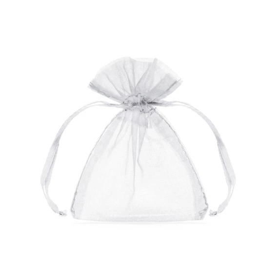 Organza tasakok fehér 10 cm S/10