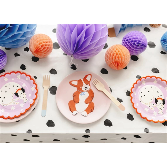 Papír asztalterítő dalmata pöttyös mix 180x120 cm