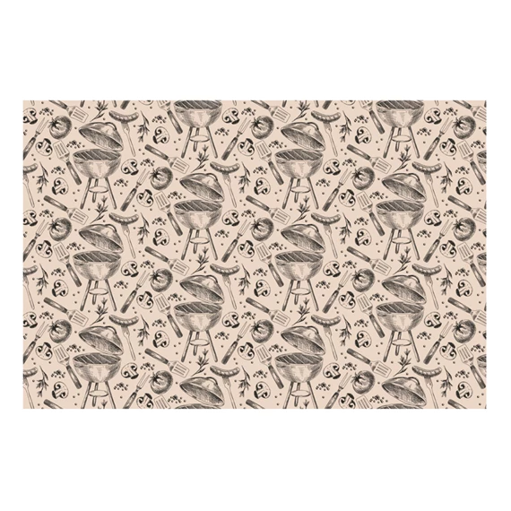 Papír asztalterítő grill, mix, 180x120 cm