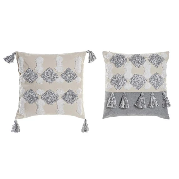 Párna bojtos 45x10x45 cm 2 féle