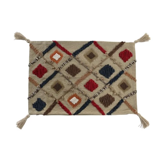 Párnahuzat bojtos 60x1x40 cm