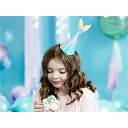 Party kalapok sellő, irizáló, 18 cm S/6