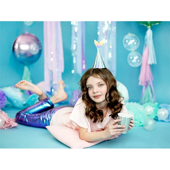 Party kalapok sellő, irizáló, 18 cm S/6