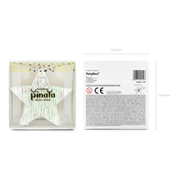 Piniata csillag 10,5x9,5x3,5 cm