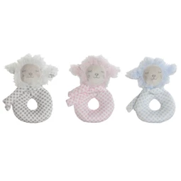 Plüss csörgő macis 12x7x17 cm 3 féle