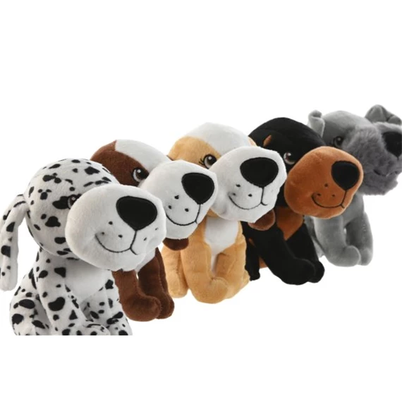 Plüss kutya 10x10x14 cm 5 féle