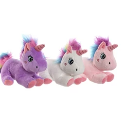 Plüss unikornis 10x8x15 cm 3 féle
