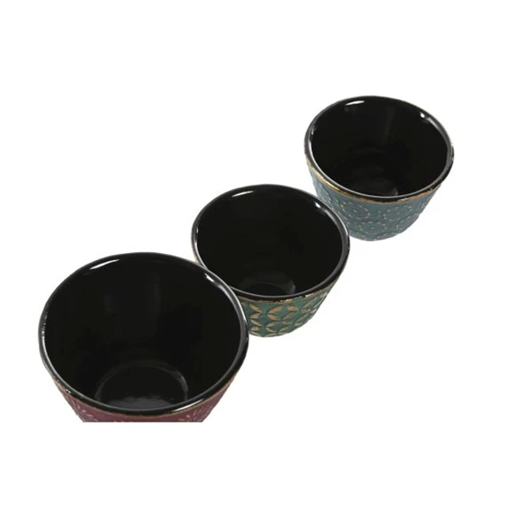 Pohár öntöttvas 8x8x5,5 cm 3 féle