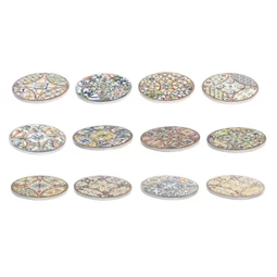 Poháralátét csempe 11x11x0,5 cm 12 féle