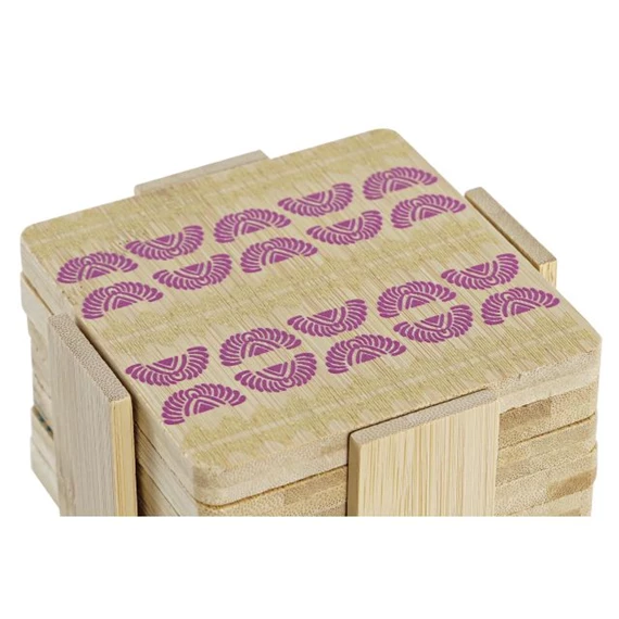 Poháralátét szett afrika mintás 10x10x1 cm S/6