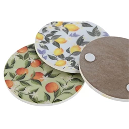 Poháralátét szett 10x10x0,5 cm 2 féle S/4