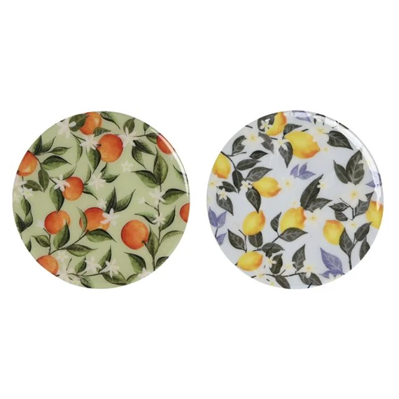 Poháralátét szett 10x10x0,5 cm 2 féle S/4