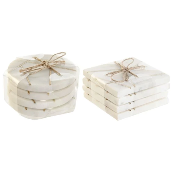 Poháralátét szett 10x10x1 cm 2 féle S/4