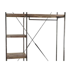 Polc akasztóval 130x47x205 cm