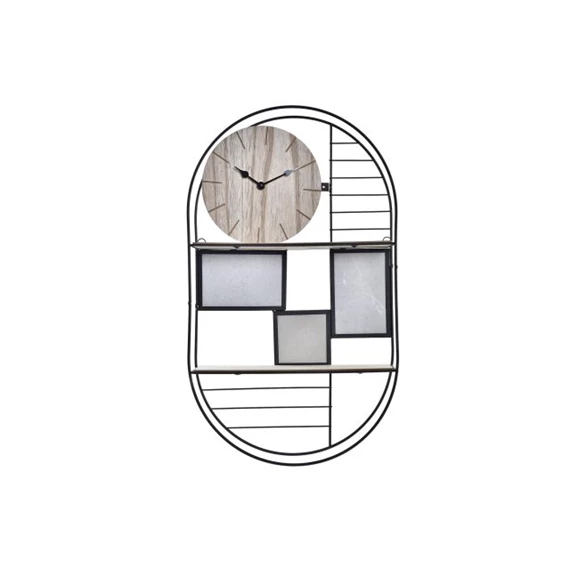 Polc falra órával 33x10x60 cm