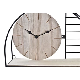 Polc falra órával 33x10x60 cm