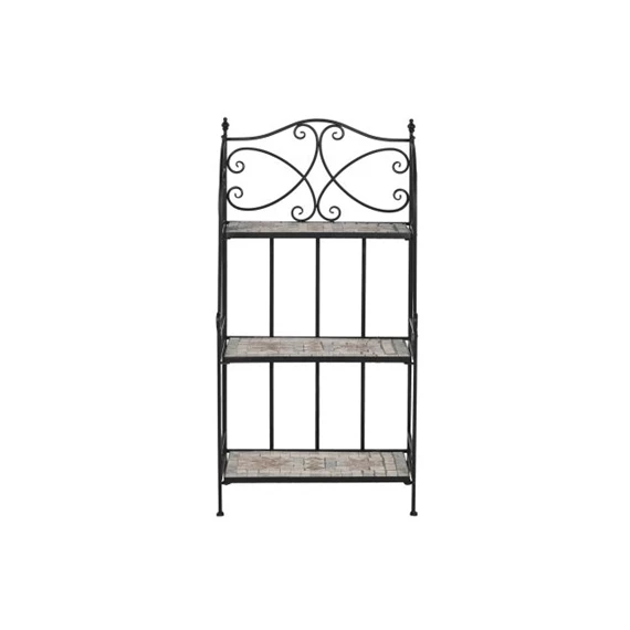 Polc kovácsoltvas, mozaik mintával 54x29x121 cm