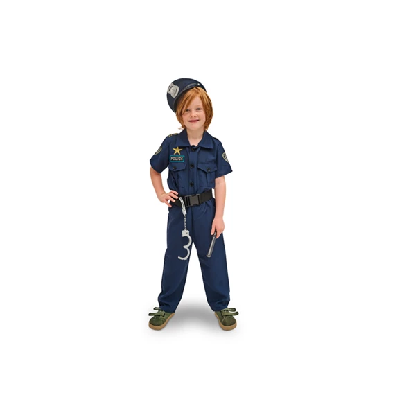 Rendőr jelmez mix méret 96-116 cm