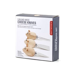 Sajtkés szett, egér 15,5x5x15,5 cm