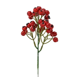 Selyemvirág ág csipkebogyó 20 cm