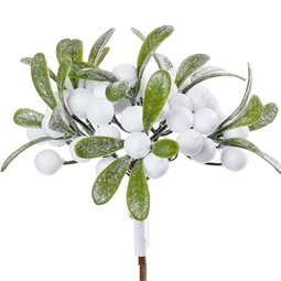 Selyemvirág bogyós ág betűzős 14 cm