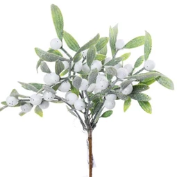 Selyemvirág fagyöngy csokor, glitteres, betűzős 23 cm