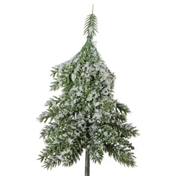 Selyemvirág fenyőág deres 13 cm