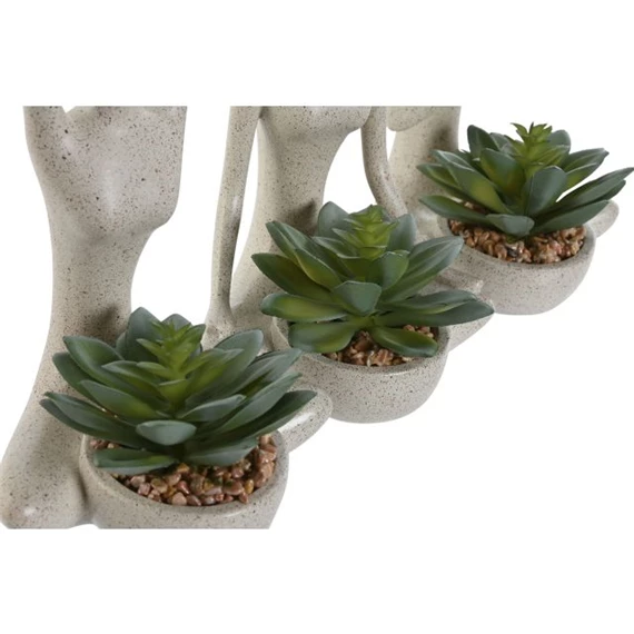 Selyemvirág figura kaspóban 14x12x25,5 cm 3 féle