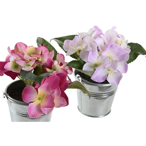 Selyemvirág Hortenzia 8x8x14 cm 2 féle