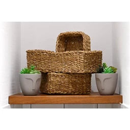 Selyemvirág kaspóban, arc mintával 11x11x15 cm 3 féle