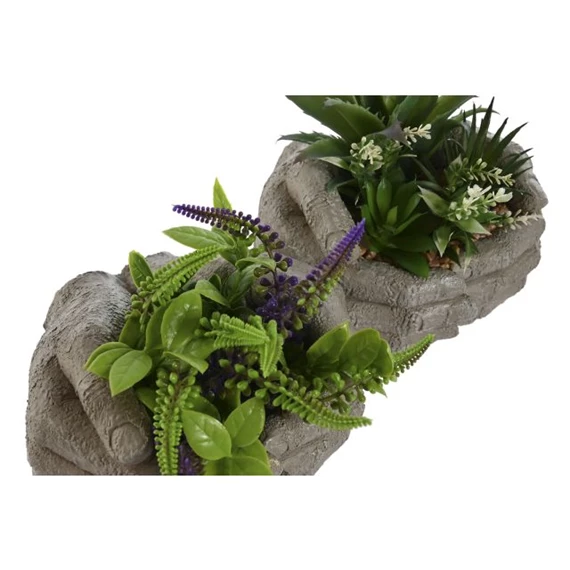 Selyemvirág kaspóban 18,5x16x17 cm 2 féle