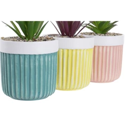 Selyemvirág 10x10x18 cm 3 féle