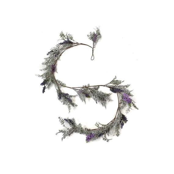 Selyemvirág Levendulás girland 183 cm