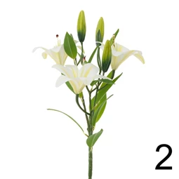 Selyemvirág liliom csokor 46 cm 2féle