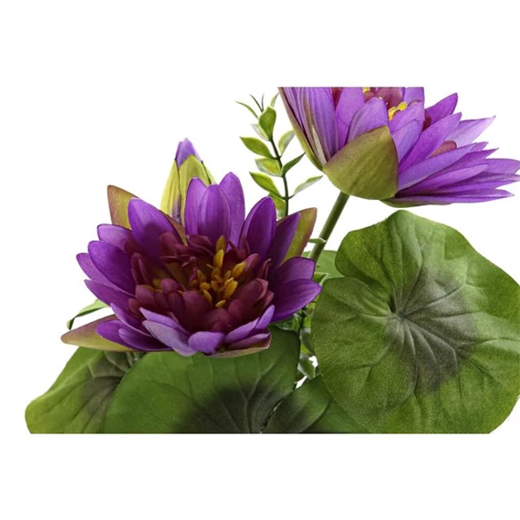 Selyemvirág Lótusz 22x18x34 cm