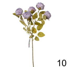 Selyemvirág rózsacsokor 43 cm 10féle