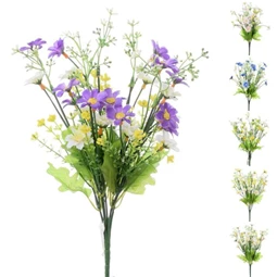 Selyemvirág virágcsokor 6féle