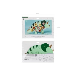 Snack fal triceratops, 38x23 cm, mix