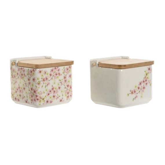 Sótartó virágos 750 ml 14x12,5x12 cm 2 féle