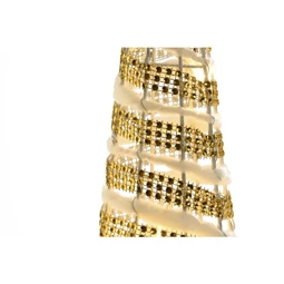 Stilizált fenyő szett LED-es 20x20x80 cm S/3