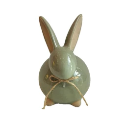 Stilizált nyúl masnival 12,5x10x15,5 cm