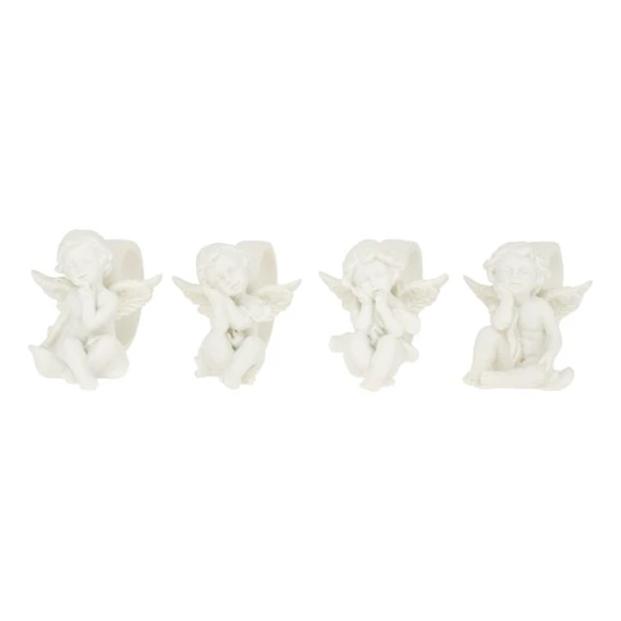 Szalvétagyűrű angyallal 6,8x4,7x5 cm 4 féle