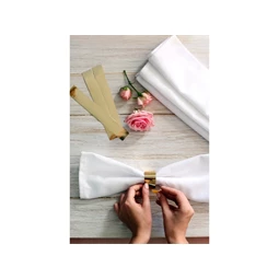 Szalvétagyűrű papír metallic 2,5cm arany S/10